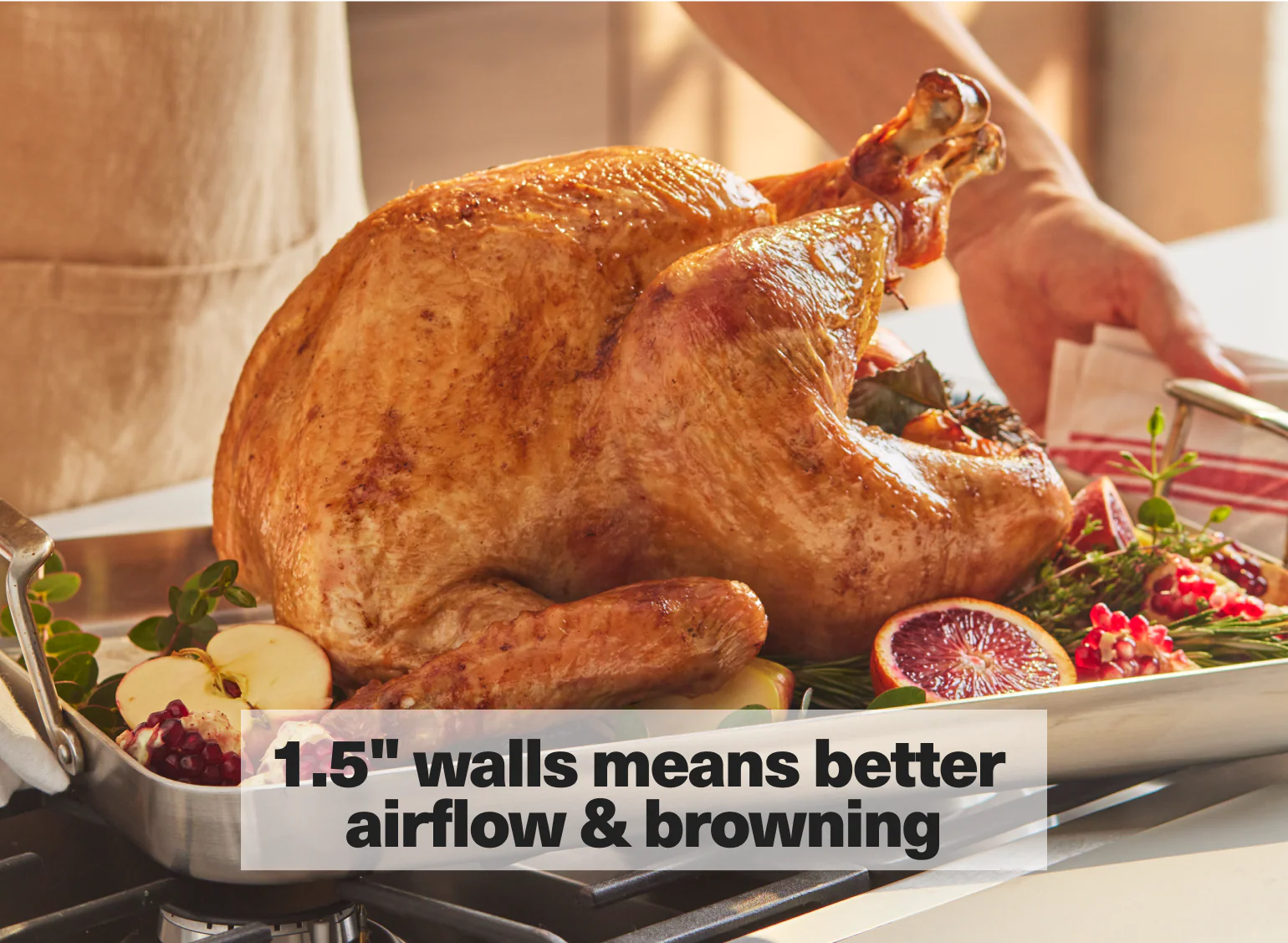 3-in-1 Stainless Roasting Pan - Image 5